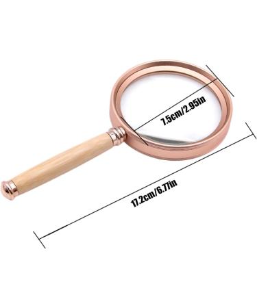 Vintage Reading MagnifierHandheld Magnifiers Aluminum Alloy Frame 20X/15X/10X Jewelry Magnifier for Precision Instrument Repair (15x) - Buy Online on GoSupps.com