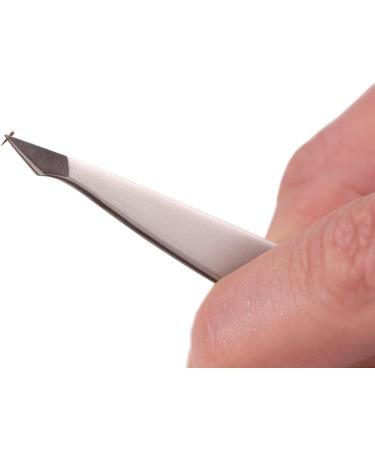 Faude Combination Tweezers - Pointed Splinter & Eyebrow Tweezers for Ingrown Hairs | Stainless Steel Precision Tool - Buy Online on GoSupps.com