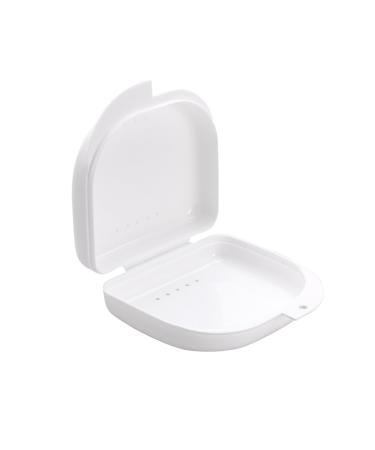 ROSENICE Retainer Case With Vent Holes and Hinged Lid Snaps Mouth Guard Case Orthodontic
