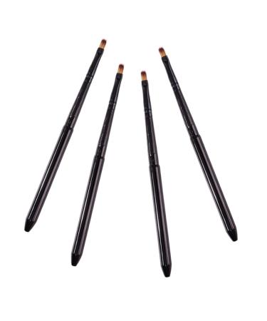 MAGICLULU 4pcs Set Lip Brush Applicator Lip Makeup Brush Makeup Lipstick Applicator Gloss Wands Applicator Make up for Face Lipstick Wands X718 Portable Oblique Head