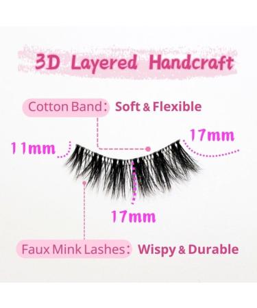 Shop Laoya Boho Cat Eye False Eyelashes | 5D Volume Wispy 17mm Strip Lashes - 5 Pairs Pack for Natural Look | Best International Shipping - Buy Online on GoSupps.com