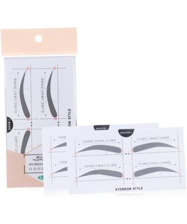 VINTORKY 2 Eyebrow Sticker Eyebrow Card Makeup Kit Eyebrow Shaping Stencils Simple White A607 Makeup Tools - Buy Online on GoSupps.com
