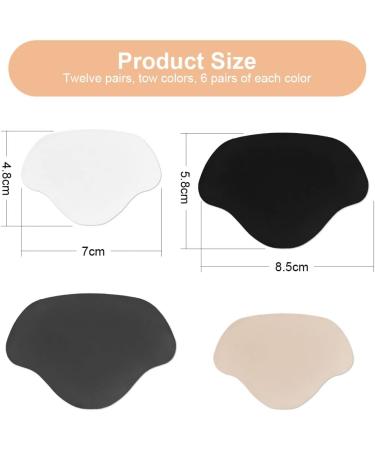 Flintronic Microfiber Heel Repair Patch - Self-Adhesive Prevention Patch for Shoes & Seats, 8 Pairs (Black, White, Dark Grey, Beige) - Large & Small Size - Buy Online on GoSupps.com