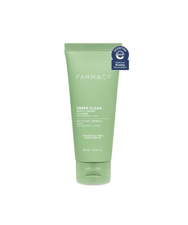 Farmacy Gentle Creamy Face Cleanser - Hydrating Facial Cleanser to Nourish & Help Remove Makeup & Impurities - Enriched with Aloe & Moringa Oil to Soothe Purify & Refresh Skin (50ml) Gentle Creamy Cleanser 1.7 Fl Oz (Pack