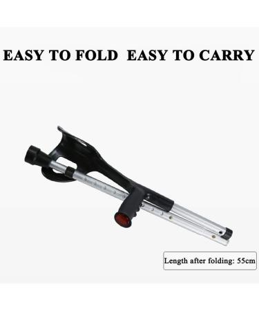 Folding Forearm Adult Crutches Lightweight Medical Aluminum Alloy Arm Cuff Crutch Height Adjustable Ergonomic Design Comfortable on Wrist Surprise Gift - Buy Online on GoSupps.com