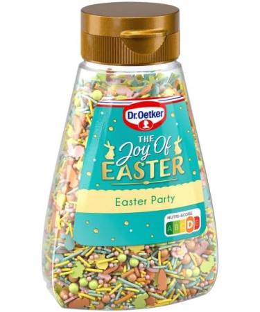 Dr Oetker Easter Party Sprinkles 110G | Mix of coloured sugar shapes and strands | Premium product - Buy Online on GoSupps.com