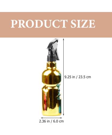 Amosfun Hair Salon Spray Bottle Barbershop Spray Bottle Refillable Spray Bottle Hairdressing Spray Bottle Travel Sprayer Container Makeup Spray Bottle Fine Mist Dispenser Plastic 23.5x6cm Golden - Buy Online on GoSupps.com