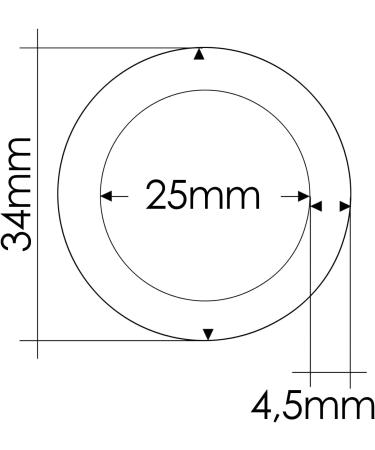 Steel O-Ring Set for DIY Dog Leashes - 10 Non-Rusting Black 25mm Rings | Ideal with Paracord 550 - Buy Online on GoSupps.com