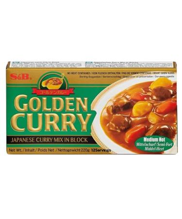 3x220g S&B Golden Curry Mix - Authentic Japanese Vegetarian Curry - Mild Medium Hot & Heartforcards Shipping Protection - Buy Online - Buy Online on GoSupps.com