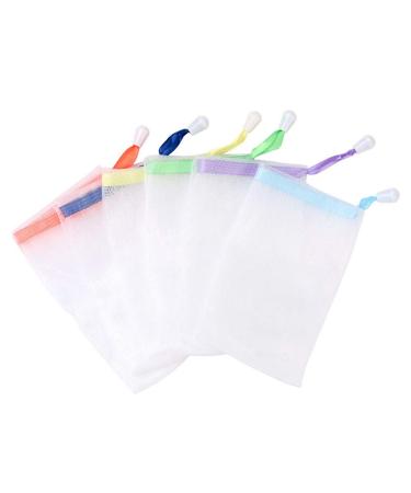 WOIWO 6 PCS Hand Soap Cleanser Face Milk Beater MeshBubble Bag