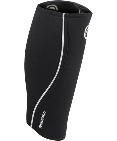 Rehband Neoprene Calf Bandage - Compression Support for Calf & Shin Ideal for Deadlifts - Black (1 Piece) - Buy Online on GoSupps.com