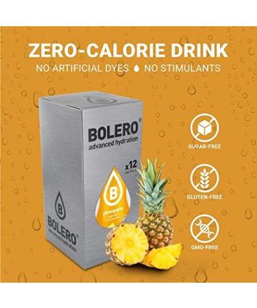 Buy Bolero Classic Pineapple No Deposit 12 x 108g Pack | International Shipping Available - Buy Online on GoSupps.com