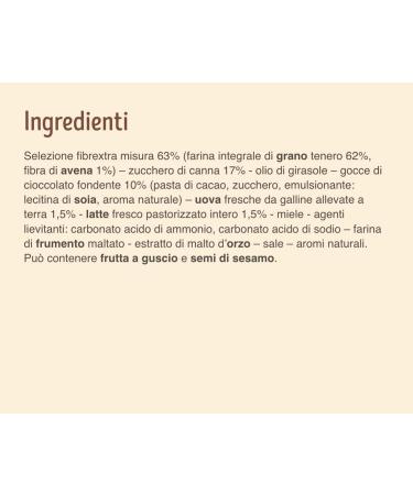  Italian Gourmet E.R. Misura Biscotti Integrali Fibrextra Set of 3 Whole Biscuits with Dark Chocolate Drops 100% Whole Wheat Flour High in Fibrextra 290 g + Italian Polpa Gourmet Polpa 400 g - Buy Online on GoSupps.com