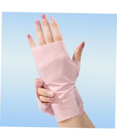 Didiseaon 1 Pair Ice Silk Nail Gloves nail art supplies nail lamp gloves anti gloves sun block driving gloves nail dryer hands gloves nail salon gloves sun protection Nylon hand gloves Miss - Buy Online on GoSupps.com