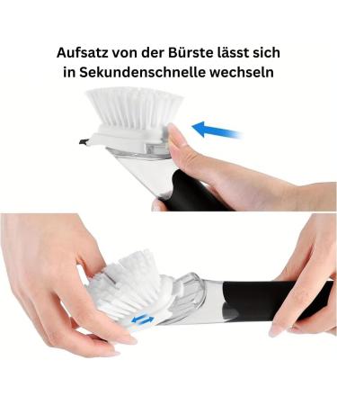 Riner Practical Set: Refillable Cleaning Brush & High-Fat Residual Dishwashing Detergent (2x 675 ml) - Eco-Friendly International Shipping - Buy Online on GoSupps.com