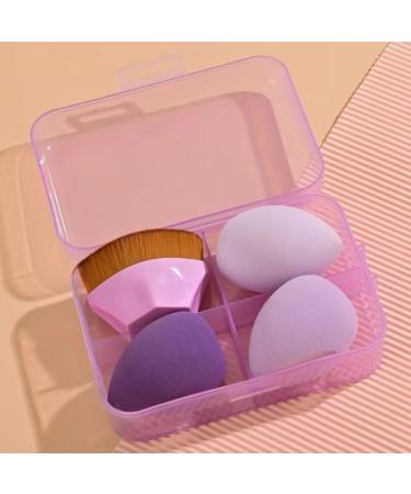 Cosmetic tools foundation brush with cosmetic eggs water droplets gourd and mushroom heads cosmetic eggs set oblique powder puff. (Color : 6)