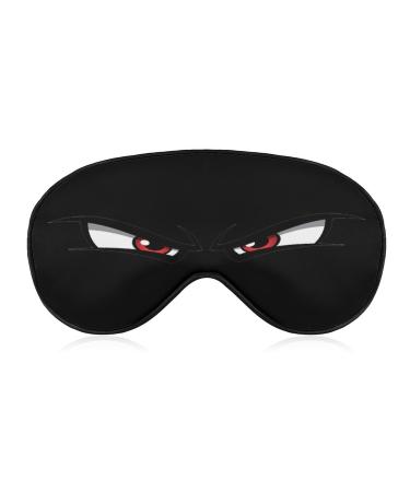 Angry Eyes Sleep Mask Soft Comfortable Eye Mask with Adjustable Head Strap Light Blindfolds Eye Cover Shade for Boys Girls Women Men Plane Travel