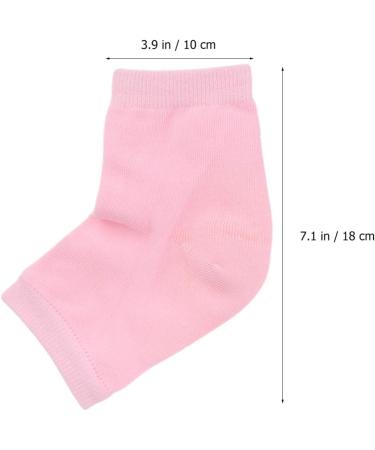Lurrose 2 Pairs Gel Heel Socks Open Toe Socks Anti-crack Moisturizing Socks for Woman Men Cracked Skin (Pink) Grey - Buy Online on GoSupps.com