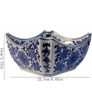 Fruit Bowl Salad Bowl Ceramic Fruit Plate Dish Retro Deep Plate Tableware Snack Plate Household Salad Plate Fruit Plate Fruit Bowl for Kitchen Counter (Color : B) (A) - Buy Online on GoSupps.com