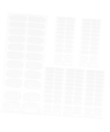 MERRYHAPY 6 Sheets Nail Patch Clear Nail Polish Gels Nail Art Stickers Sheer Nail Polish Manicure Kit Transparent Nail Polish Nail Sticker Nail Kits Gel Nail Wraps Double Sided Tape