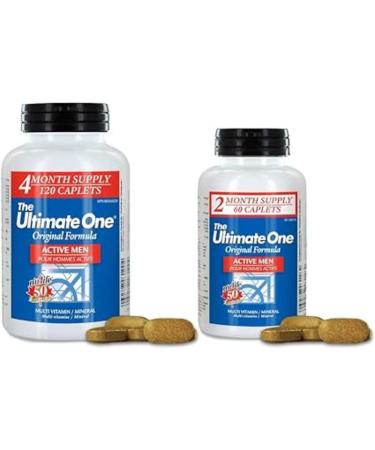 Nu-Life The Ultimate One Original Formula Active Men Caplets Multivamin-Mineral 120 Count Bottle - Buy Online on GoSupps.com