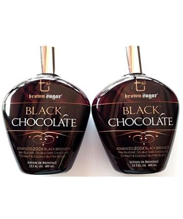 Lot of 2 Black Chocolate 200x Black Bronzer Tanning Lotion by Brown Sugar Tan Inc - Buy Online on GoSupps.com