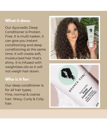 Bounce Curl Ayurvedic Deep Conditioner - Intensely Nourishing Hair Treatment - Buy Online on GoSupps.com