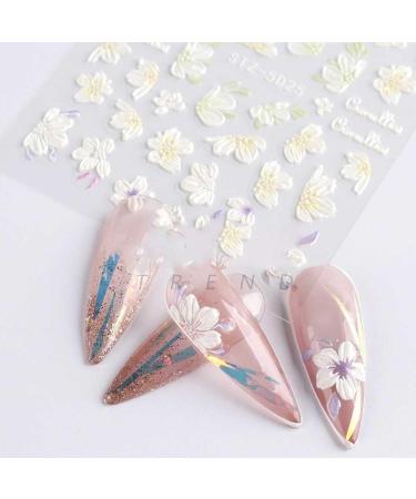 DIY Embossed Decals Stickers & Decals Adhesive Nail Art Sticker Wedding Nail Nail Art 5D Decals(1) Style1 - Buy Online on GoSupps.com
