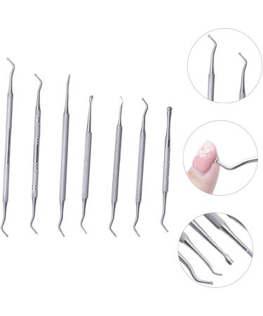 Beavorty 1 Set Manicure tools reverse curved fine tip cuticle tool metal nail pusher cuticle spoon cuticle stick pusher manicure nail trimmer dead skin remover Stainless steel Shaper major - Buy Online on GoSupps.com