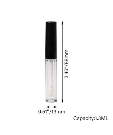 Empty Lip Gloss Tubes 1.3ml - 10pcs with Black Caps for DIY Cosmetics - International Shipping - Buy Online on GoSupps.com