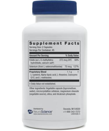 Neuroscience Calm G - Immune Support Supplement and Calm Aid with L-Theanine CoQ10 and Antioxidants - Immunity Support Balance for Stress & Mitochondrial Function (90 ct) - Buy Online on GoSupps.com