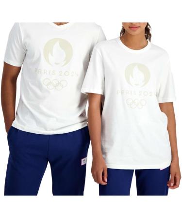 Le Coq Sportif Unisex's T-Shirt XL Marshmallow - Buy Online on GoSupps.com