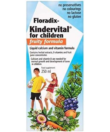 Salus Floradix Kindervital Children's Fruity Formula 250ml - Complete Multivitamin for Kids - Buy Online on GoSupps.com