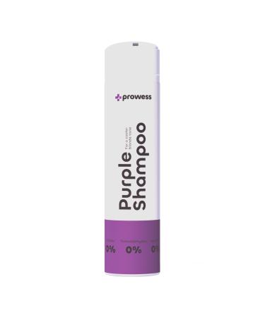 Prowess Violet Shampoo for Yellowing - 250ml - Violet Shampoo without Sulfate, Silicone or Paraben - Violet Shampoo for Yellowing Ash Blonde Hair with Mattifying Effect without Highlights