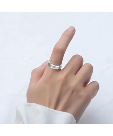 Phcozy Copper Magnetic Therapy Rings for Arthritis Pain Relief - Adjustable Size Silver Matt - 2 PCs for Men & Women - Buy Online on GoSupps.com