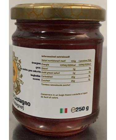 Moretti | Artisanal honey | Made in Calabria | Various essences | Glass packaging 250g (Chestnut 3) - Buy Online on GoSupps.com