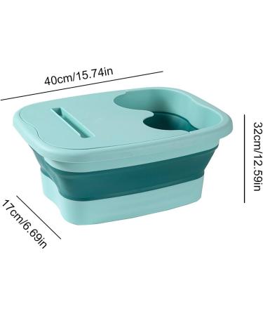 Foot Bath Spa Bowl for Home Use Foot Soak Basin for Relax Foot SPA Bath Tub Foot Soaking Bath Basin Foldable Foot Soaker Portable Feet Tub Soak Your Feet Green - Buy Online on GoSupps.com