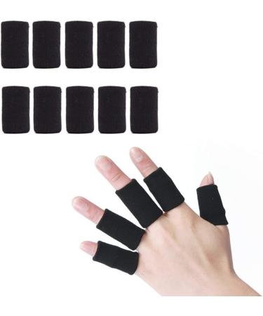 Buy Healifty Sports Finger Sleeves - 10 Piece Thumb Braces for Pain Relief Compression & Support | Ideal for Arthritis & Sports - Black - Buy Online on GoSupps.com