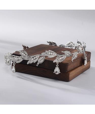 Silver Rhinestone Crown: Women's Wedding Tiara Headband for Costume Parties, Prom, Birthdays - Crystal Hair Accessory for Pageants and Fairy Princesses - Buy Online on GoSupps.com