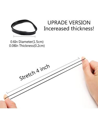 2000Pcs Clear+Black Elastic Rubber Hair Bands Set for Girls and Women - Premium Hair Ties for Men Hairstyles - Includes 2 Color Hair Tail Tools - Buy Online on GoSupps.com