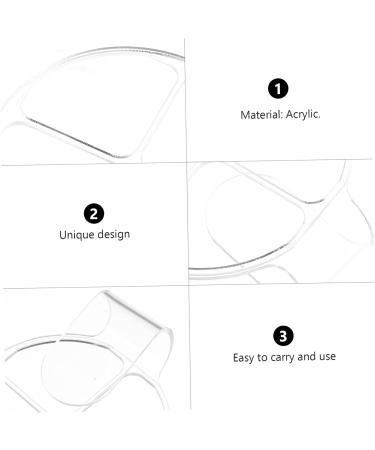 Palette de Maquillage Acrylique Portable Transparente Compartiments Plateau L ger et R sistant pour M lange Professionnel des Couleurs Outil Cosm tique Maniable pour Voyage et - Buy Online on GoSupps.com