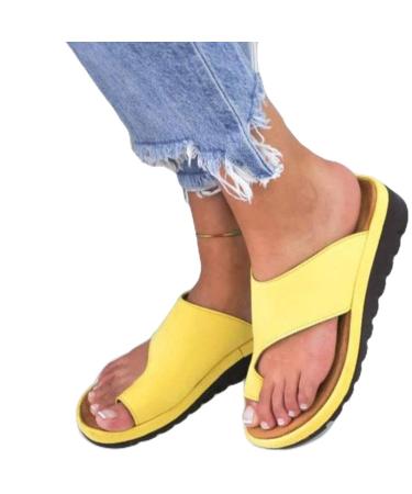 Creev orthopedic women's leather sandals with an open toe game orthopedic bale toe correction sandals for summer outdoor hiking walking beach 05.35 (5 40 EU) 5 38 EU