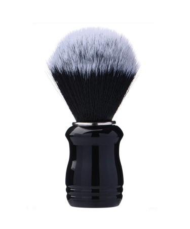 Je&Co Synthetic Shaving Brush With Resin Handle, 21mm Dense Knot (black) Brush-Black