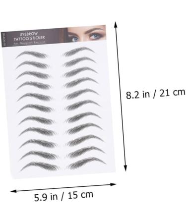 NOLITOY 3 Sheets Waterproof Eyebrow Stickers Eyebrow Shaping Stickers Fake Eyebrow Stickers Make up Cosmetic - Buy Online on GoSupps.com