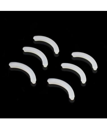 Leline's Eyelash Curler Refill Pads Rubber Replacement Pads for Standard Eyelash Curler (White)