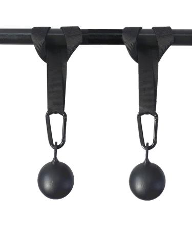 Lights Mountain Pull Up Grips Set with Hanging Straps and Strong Carabiner, Finger Strengthener,Forearm, Biceps, Ninja Warrior, Back Muscles Training Iron ball - Buy Online on GoSupps.com