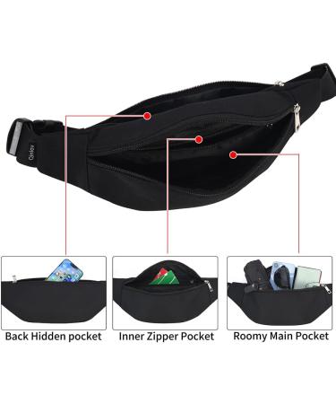 Shop Bawnbag: Versatile Hip Bag for Men & Women - Outdoor Sports Camping Fitness & Bike - Black Cell Phone & Money Pouch - Buy Online on GoSupps.com