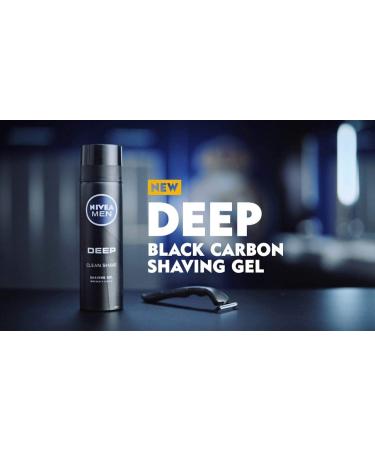 Nivea Men Deep shaving gel black carbon 200ml - Buy Online on GoSupps.com