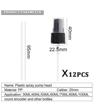 Quupy Fine Fog Spray Head for Essential Oil Bottles - 410/20 mm Replacement Cap Eco-Friendly Design 22 mm Diameter - Buy Online on GoSupps.com