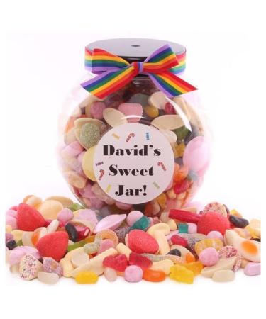 Large Personalised Sweet Jar - 1800g